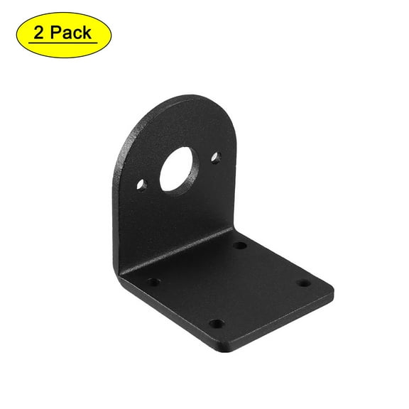 Uxcell L-Shaped Alloy Steel Holder Fixed Seat Mounting Support Bracket for 540/545/550/555 Motor 2 Pack
