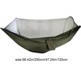 thumbnail image 6 of OYIGU Camping Hammock with Mosquito Cover, Mosquito Proof Hanging Bed, Hammocks for Outside with Mosquito Net, Portable Nylon Swing Hammock, 6 of 6