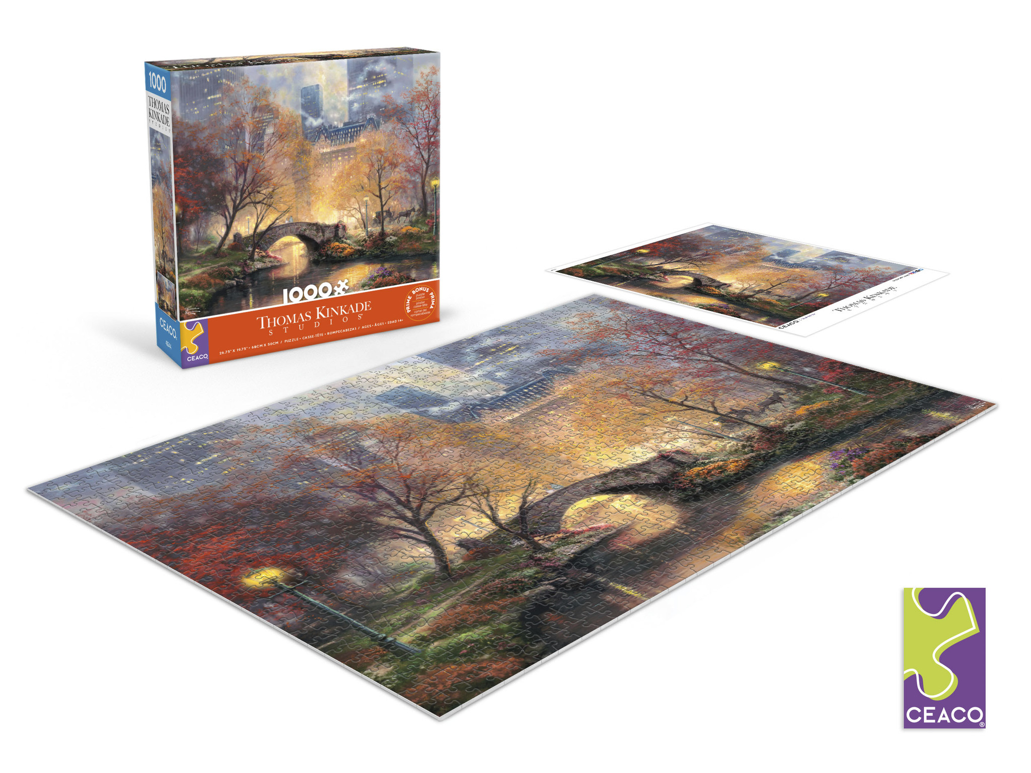 Central Park en automne, 1000PC, 1000 THOMAS KINKADE