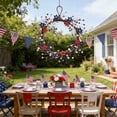thumbnail image 5 of Patriotic Garland, Independence Day Decor, Artificial Berry Swag With Star-Shaped Ornaments For 4Th Of July, Shopfront, Party And Home Decoration 59.1X4.0X2.0In 0.5Lb, 5 of 8