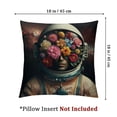 thumbnail image 4 of Outer Space Throw Pillow Cushion Cover, Man in The Spacesuit Image, Decorative Square Accent Pillow Case, Yellow Blue, 4 of 7