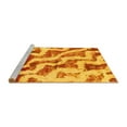 thumbnail image 2 of Ahgly Company Machine Washable Indoor Square Abstract Yellow Modern Area Rugs, 4' Square, 2 of 4