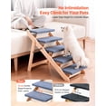 thumbnail image 2 of Durable Pet Step Ladder for Small Medium Large Pets Flat Design 5-Steps, 2 of 6