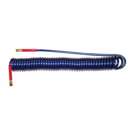 Rema 841P Coilhose Pneumatics Coiled Nylon Air Hose .25 in. Swivel Fittings, Case of