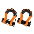 thumbnail image 1 of ZheElen 2pièces 2Pack 3/4 D Anneau Manilles Manille U-Hook Manille Robuste Forte Orange, 1 of 6