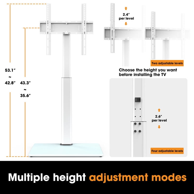 AOKCOS Floor TV Stand for 32-65 inch TVs up to 88lbs with Tilt