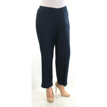 ALFRED DUNNER Womens Blue Short Length Straight leg Jeans Petites  Size: