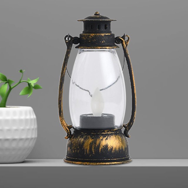 Lubelski Candle Tea Light Retro Style Stylish PP Exquisite Christmas Style LED Candle Light for Party Beige
