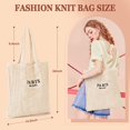 thumbnail image 3 of Gocvo Crochet Bag for Women, Crochet Beach Bag Summer Tote Bag Vacation Aesthetic (Beige), 3 of 6