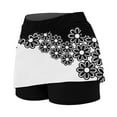 thumbnail image 4 of Flowy Skirts for Women Graphic Printed Built-In 2 In 1 Skorts Stretch Comfort Skorts Skirts for Women Summer,White,4XL, 4 of 5