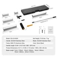 thumbnail image 2 of SKYSHALO Drywall Finishing Set, Includes Blades in Sizes 7", 10", 14", 16", 24" + Extendable Handle 34"-81.6", Crafted from Stainless Steel for Professional Wall Surface Preparation, 2 of 9
