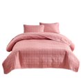 thumbnail image 2 of Juego de funda de cama acolchada lavada por doble cara | Color sólido de 3 piezas | Poliéster suave y transpirable, incluye funda de colcha de 176x230cm, 2 fundas de almohada estándar de 20x26in |, 2 of 6