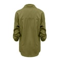 thumbnail image 6 of DkinJom Women's Denim Shirt Loose Double Pocket Long Sleeved Versatile Casual Coat Shirt Long Sleeve, 6 of 7