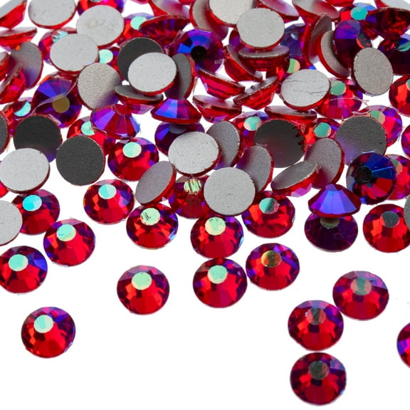 Crystal Lane DIY 144pcs SS20 (4.7mm) Siam AB | Glass Round Flat Back Rhinestones