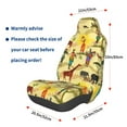 thumbnail image 3 of Wukai Ethnic African Full Set Car Seat Covers with Soft Padding Universal Auto Front Seats Protector and Cushion Mat, 3 of 5