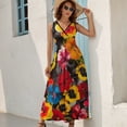thumbnail image 2 of Leopard Print Pattern Art Sleeveless Dress Women's Summer Suit Dresses for Women 2025 Luxury Party Dress, 2 of 7