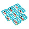 thumbnail image 2 of Amscan 541833 Disney Mickeys"Fun to be One" Birthday Square Paper Plates, 7", 8ct, 2 of 2