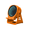 orange, variant on Wireless Induction Speaker with Phone Stand and Night Light, Portable Desktop Speaker with 800mAh Battery, ABS & Silicone Phone Holder for Bedside and Office