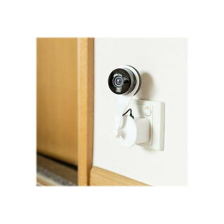 Wasserstein - 360° Swivel AC Outlet Mount for Nest Cam and Dropcam PRO Security Cameras - White