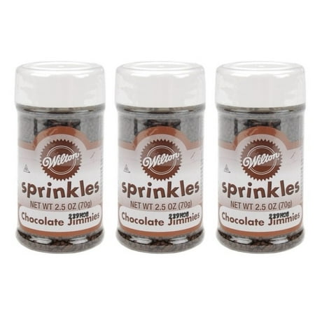 (3 Pack) Wilton Chocolate Jimmies, 2.5 oz.