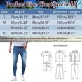 thumbnail image 3 of Cathalem Men's High Waist Straight Fit Stretch Jeans Legendary Regular Boot Jean,Dark Blue S, 3 of 5