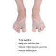 thumbnail image 5 of Women Toe Socks No Show Low Cut Thin Non Slip Invisible Breathable Socks with Gel TabPink, 5 of 5