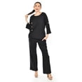 thumbnail image 1 of Set de lino con botones decorativos Roman Fashion /Juvenil, 0230 (Negro) negro CH, 1 of 5