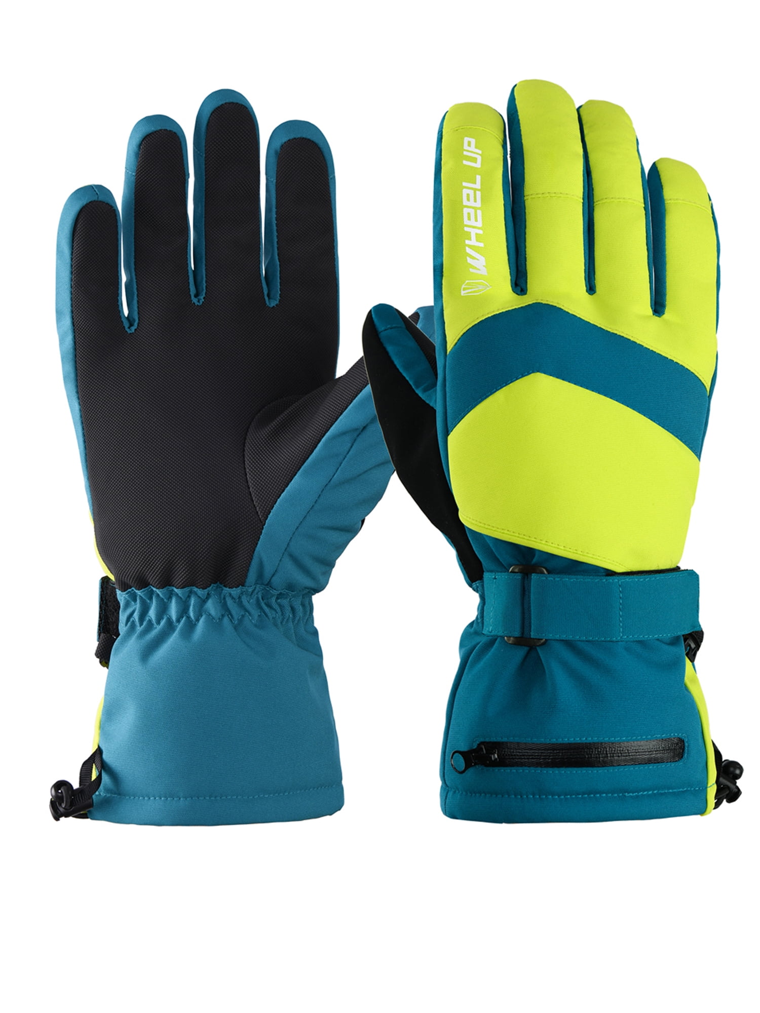 green winter gloves