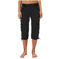 thumbnail image 2 of ABATAB Cargo Capris for Women Hiking Casual Summer Capris Pants Outdoor Casual Travel Pull on Fashion Crop Trousers with Pockets, 2 of 4