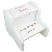 Girl's Tribal Arrow Girl White Two Step Stool