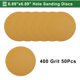 thumbnail image 5 of 50 Pcs Discos de Lija Circulares 400 Grano con Gancho y Bucle Hojas de Lijado Universales para Reacondicionamiento Automotriz Trabajos en Madera 6.89"x6.89" Alúmina Amarilla, 5 of 7