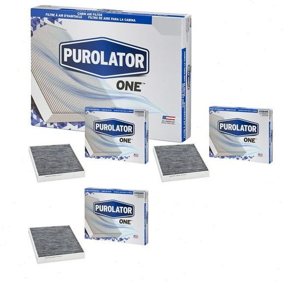 3 pc Purolator ONE C25840C Cabin Air Filters for HVAC Heating Ventilation Air Conditioning Vent Filters