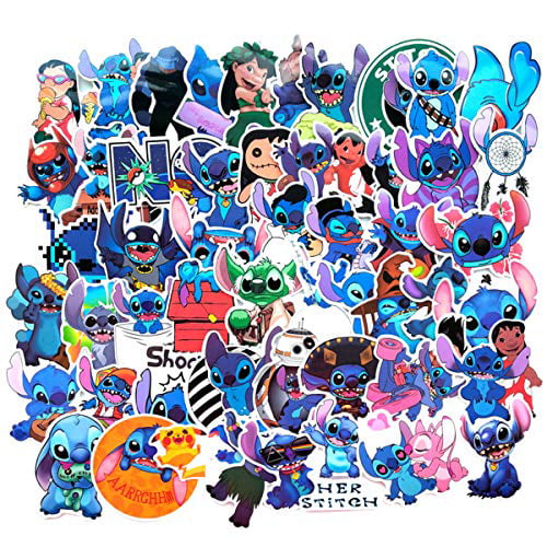 XIANYING Classics Lilo Stitch Cute Cartoon Stickers Scrapbooking Stickers for Luggage Laptop Notebook Car Motorcycle Toy Phone 50Pcs/Set 