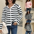thumbnail image 3 of Women‘s Cardigan Sweaters 2023 Open Front Long Sleeve Button Down Knit Jackets with Hand Pockets, 3 of 8