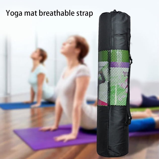 Xihbxyly Mochila para Esterilla de Yoga, Malla Transpirable, Diseño Resistente Al Desgaste, Hebilla de Correa Práctica, Fácil de Llevar, Longitud Ajustable, Almacenamiento Práctico, Multiusos, Ideal