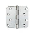 thumbnail image 1 of Hinge Outlet 316 Marine Grade Stainless Steel Door Hinges, 4 Inch with 5/8 Inch Radius, Non-Removable Pin, Highly Rust Resistant - 3 Pack, 1 of 4
