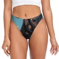 thumbnail image 1 of Balery Whimsical Cartoon Cow Tangas de Algodón para Mujer con Estampado – Ropa Interior Sexy, Transpirable, G-string-Medium, 1 of 6