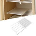 thumbnail image 4 of Support pour Tringle d'Armoire, Étagère à Tringle à Tension Longueur Réglable Gain de Place Sans Clous Étagère de Garde-Robe Extensible pour Armoire Garde-Robe Largeur 16,5 Po, 4 of 8