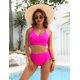 thumbnail image 2 of Set de bikini Blooming Jelly para mujer, cintura alta, control de barriga, 2 of 6