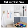 thumbnail image 5 of 15 Pack Adhesive Pencil Holder for Desk, Silicone Pen Holder for Wall Clipboard, Pencil Holders for Classroom Teacher Supplies, Black White Red, 5 of 7