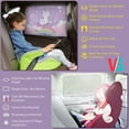 thumbnail image 4 of Car Window Shades, 2pcs Magnetic Car Curtains for Side Windows Privacy Full Covers/Half Shade Options, Cute Cartoon Auto Sunshades for Protection Purple-2pcs, 4 of 8