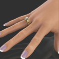 thumbnail image 5 of Women Ring Floral Double Layer Jewelry Sparkling Fashion Appearance Finger Ring for Wedding 26-27s, 5 of 5