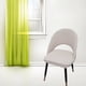 thumbnail image 5 of Funda para silla curvada con respaldo corto, poliéster, para , bodas, , conferencias, hogar, comedor, funda para asiento de silla beige Macarena comer cubierta, 5 of 8