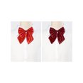 thumbnail image 4 of INSPIRE CHIC Women's Adjustable Solid Color Pre-Tied Bowknot Cute Bow Tie 2Pcs Red+Dark Red One Size, 4 of 6