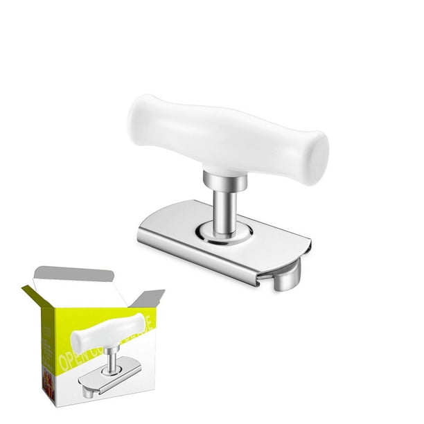 Abrelatas manual, abrelatas de mano resistente con hoja afilada de acero inoxidable, abrelatas de mano con agarre ergonómico y perilla giratoria más grande