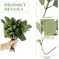 thumbnail image 5 of 20PCS Artificial Eucalyptus Leaves Stems, Greenery Decoration Branches with Flowers for Floral Arrangement Vase Wedding Bouquets Centerpiece, 5 of 7
