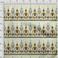 thumbnail image 4 of oneOone Viscose Chiffon Light Yellow Fabric Ikat Sewing Material Print Fabric By The Yard 42 Inch Wide, 4 of 5