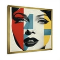 thumbnail image 2 of Designart "Runway Woman in Pop Art" Animals Framed Wall Art Decor - Modern Red Raven Hallway Framed Wall Art Decor, 2 of 6