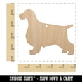thumbnail image 2 of English Cocker Spaniel Dog Solid Wood Holiday Christmas Tree Ornament Unfinished DIY Pre-Drilled Craft, 2 of 7