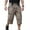 #019 Light Brown-A50712, variant on Men Shorts Stretch Cargo Below Knee 3/4 Sportswear Beach Long Shorts Wide Leg Elastic Waist Plus Size Athletic Capri Pants with 7 Pockets Black XL